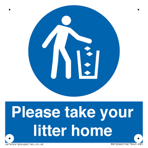 Please take your litter home